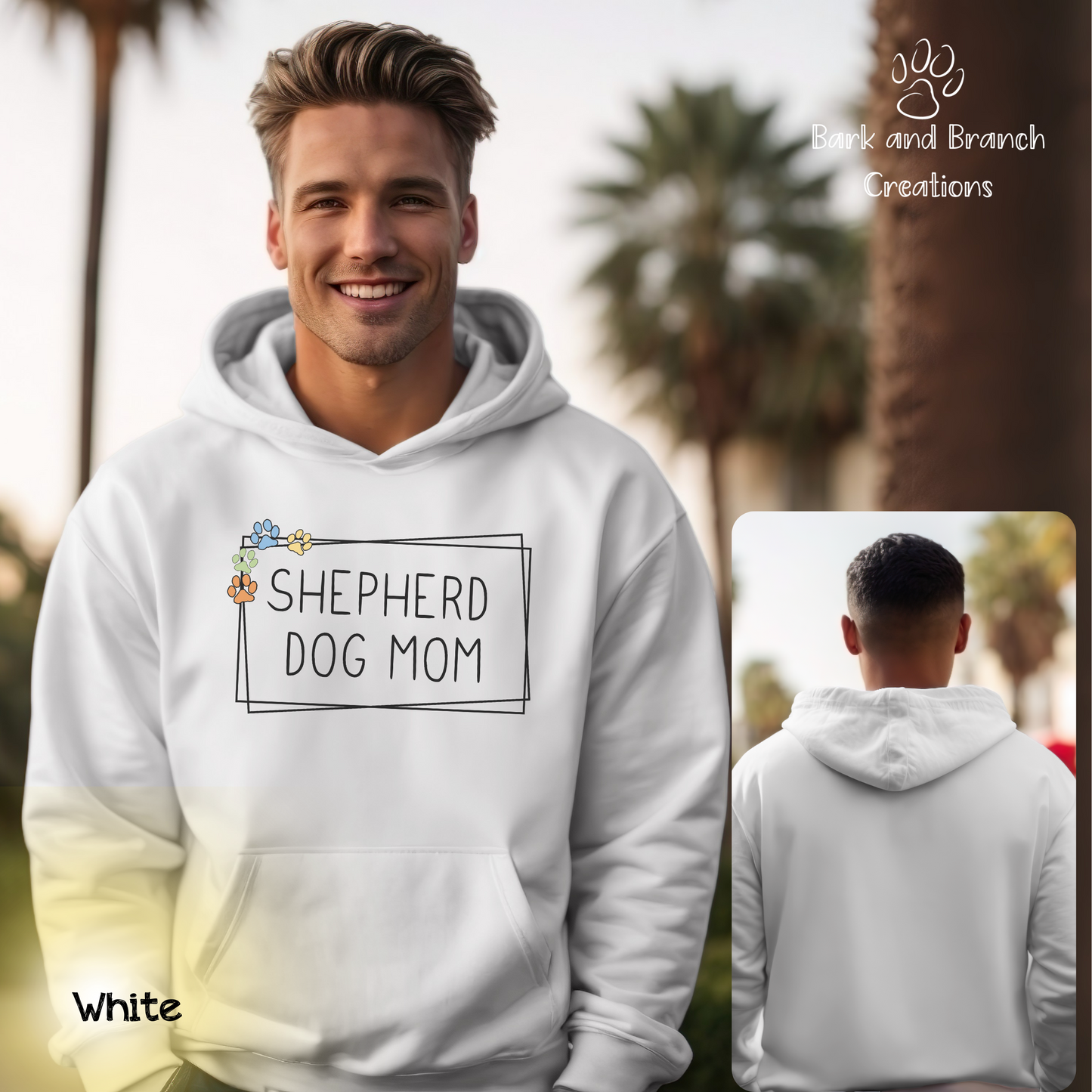 Shepherd Dog Mom Hoodie | German Shepherd Lover | Soft Hooded Sweatshirt | Gift for Dog Lover | Cute Shirt | Dog Mama Present