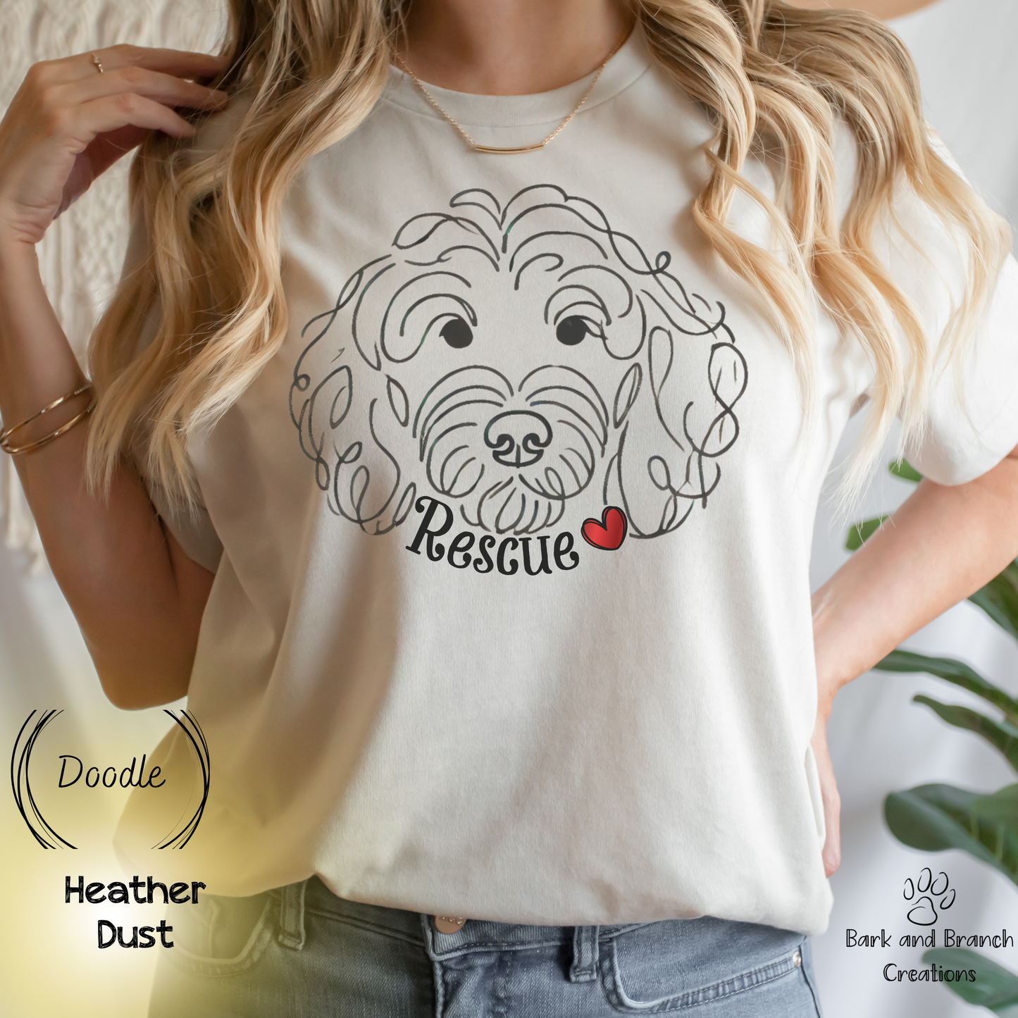 Rescue Dog Line Sketch T Shirt | Many Breed Choices | Perfect Soft T-Shirt Gift for Dog Lovers | Adopt Don’t Shop | Support Rescue Efforts