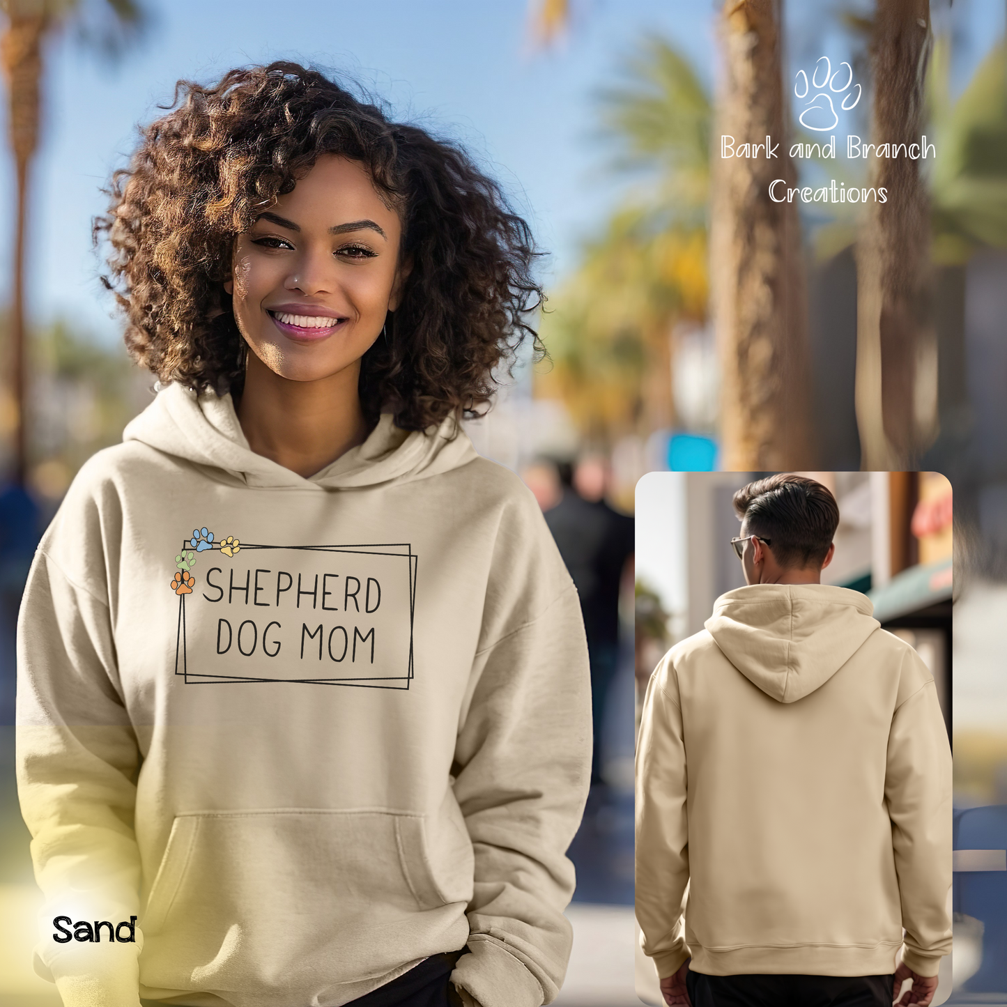 Shepherd Dog Mom Hoodie | German Shepherd Lover | Soft Hooded Sweatshirt | Gift for Dog Lover | Cute Shirt | Dog Mama Present