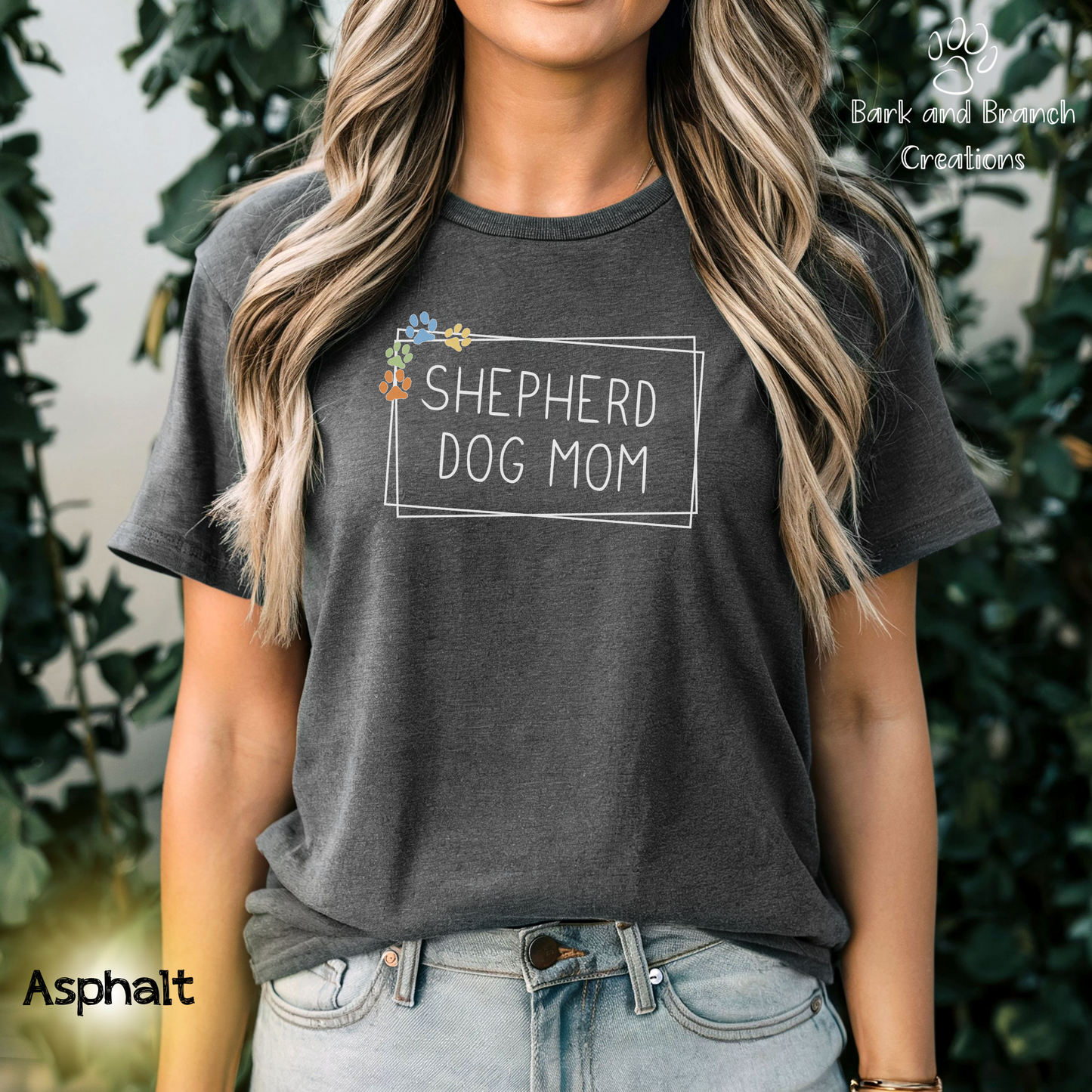 Shepherd Dog Mom T-Shirt | German Shepherd Lover | Soft Tee | Gift for Dog Lover | Cute Shirt | Dog Mama Present