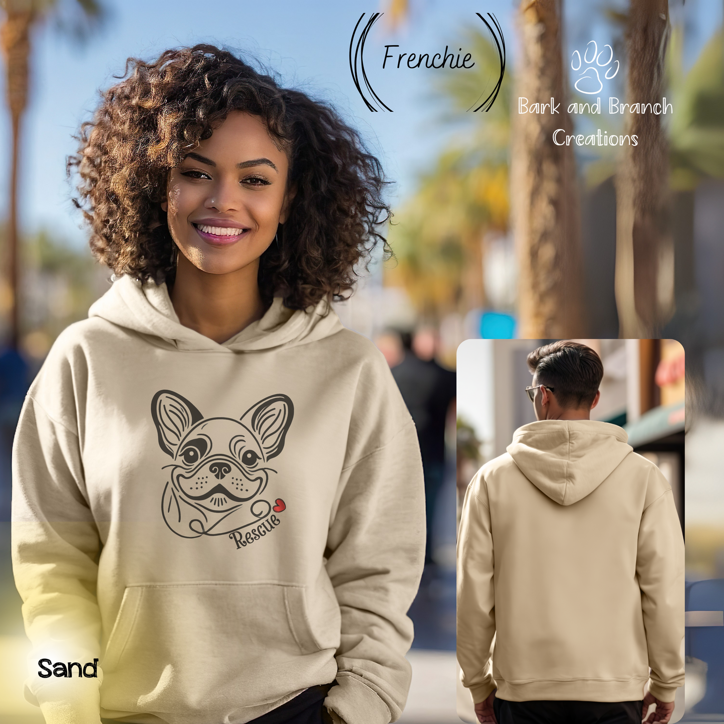 Rescue Dog Line Sketch Hooded Sweatshirt | Many Breed Choices | Perfect Soft Hoodie | Gift for Dog Lovers | Adopt Don’t Shop | Support Rescue Efforts