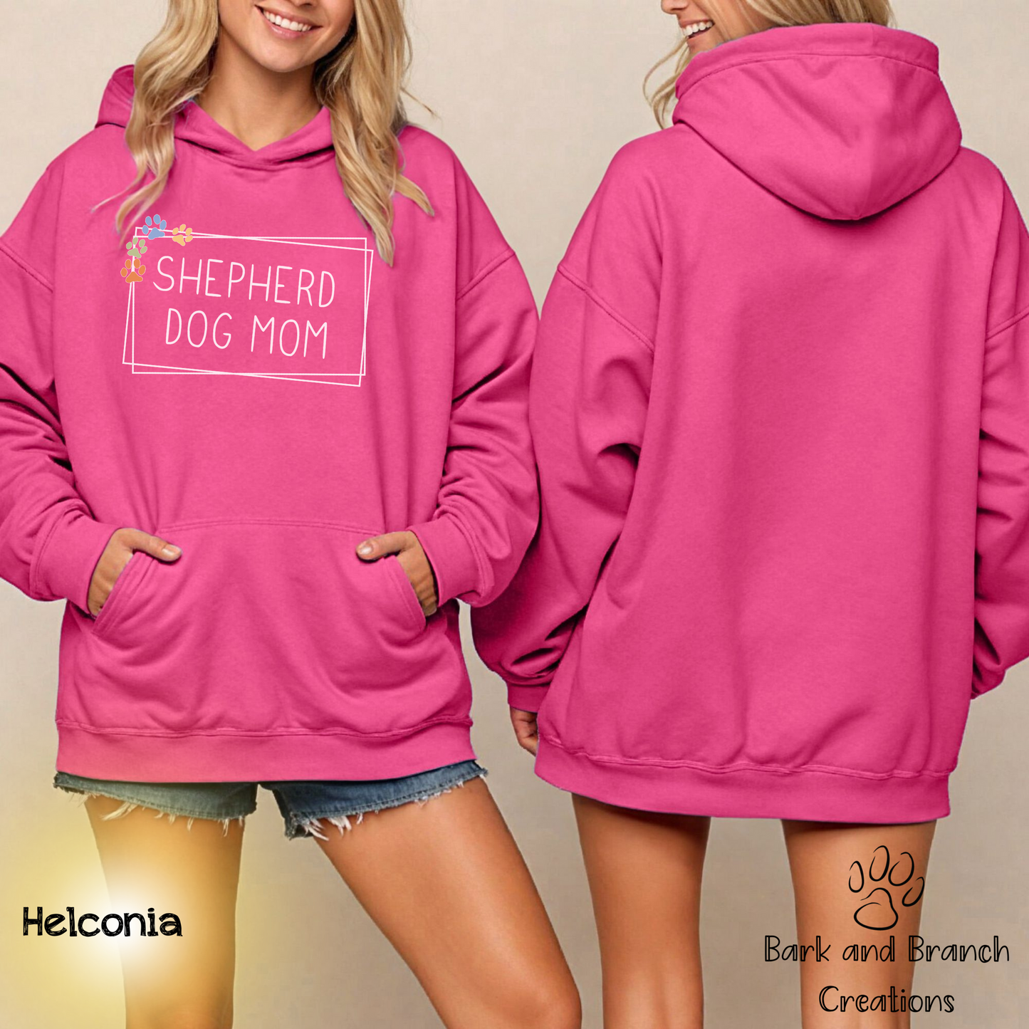 Shepherd Dog Mom Hoodie | German Shepherd Lover | Soft Hooded Sweatshirt | Gift for Dog Lover | Cute Shirt | Dog Mama Present