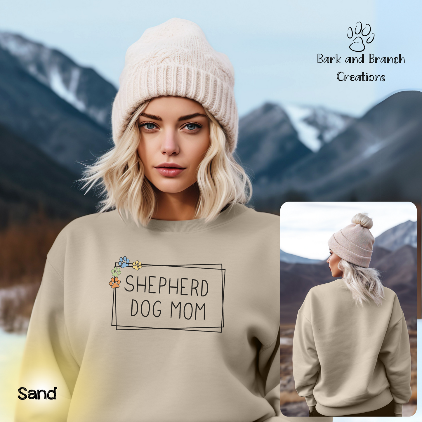 Shepherd Dog Mom Crew Neck Sweatshirt | German Shepherd Lover | Soft Sweatshirt | Gift for Dog Lover | Cute Shirt | Dog Mama Present