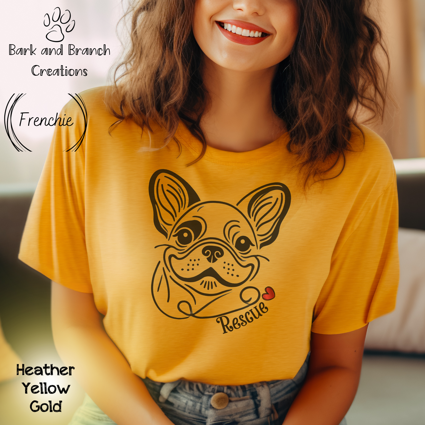 Rescue Dog Line Sketch T Shirt | Many Breed Choices | Perfect Soft T-Shirt Gift for Dog Lovers | Adopt Don’t Shop | Support Rescue Efforts