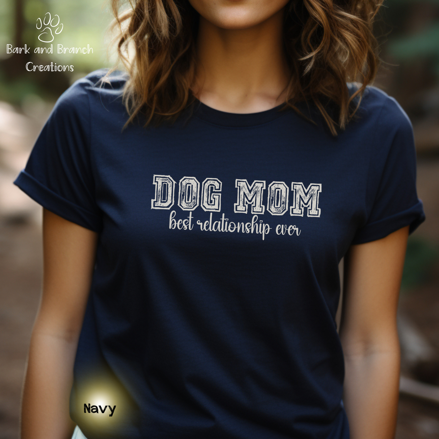 Dog Mom Best Relationship Ever Soft T-Shirt | Mother’s Day Gift | Dog Lover | Support Rescue Efforts