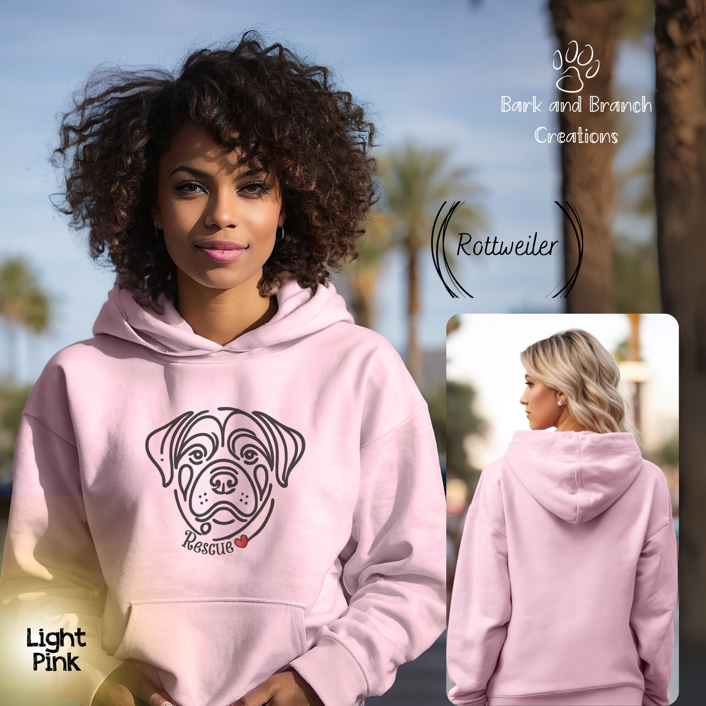 Rescue Dog Line Sketch Hooded Sweatshirt | Many Breed Choices | Perfect Soft Hoodie | Gift for Dog Lovers | Adopt Don’t Shop | Support Rescue Efforts