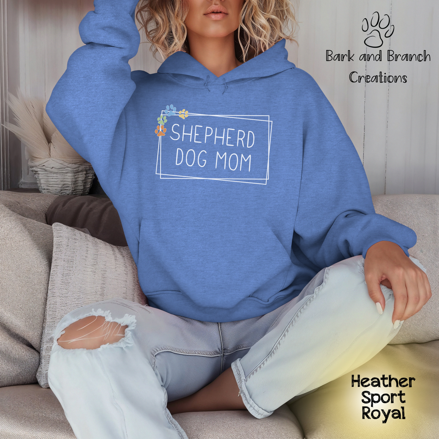 Shepherd Dog Mom Hoodie | German Shepherd Lover | Soft Hooded Sweatshirt | Gift for Dog Lover | Cute Shirt | Dog Mama Present