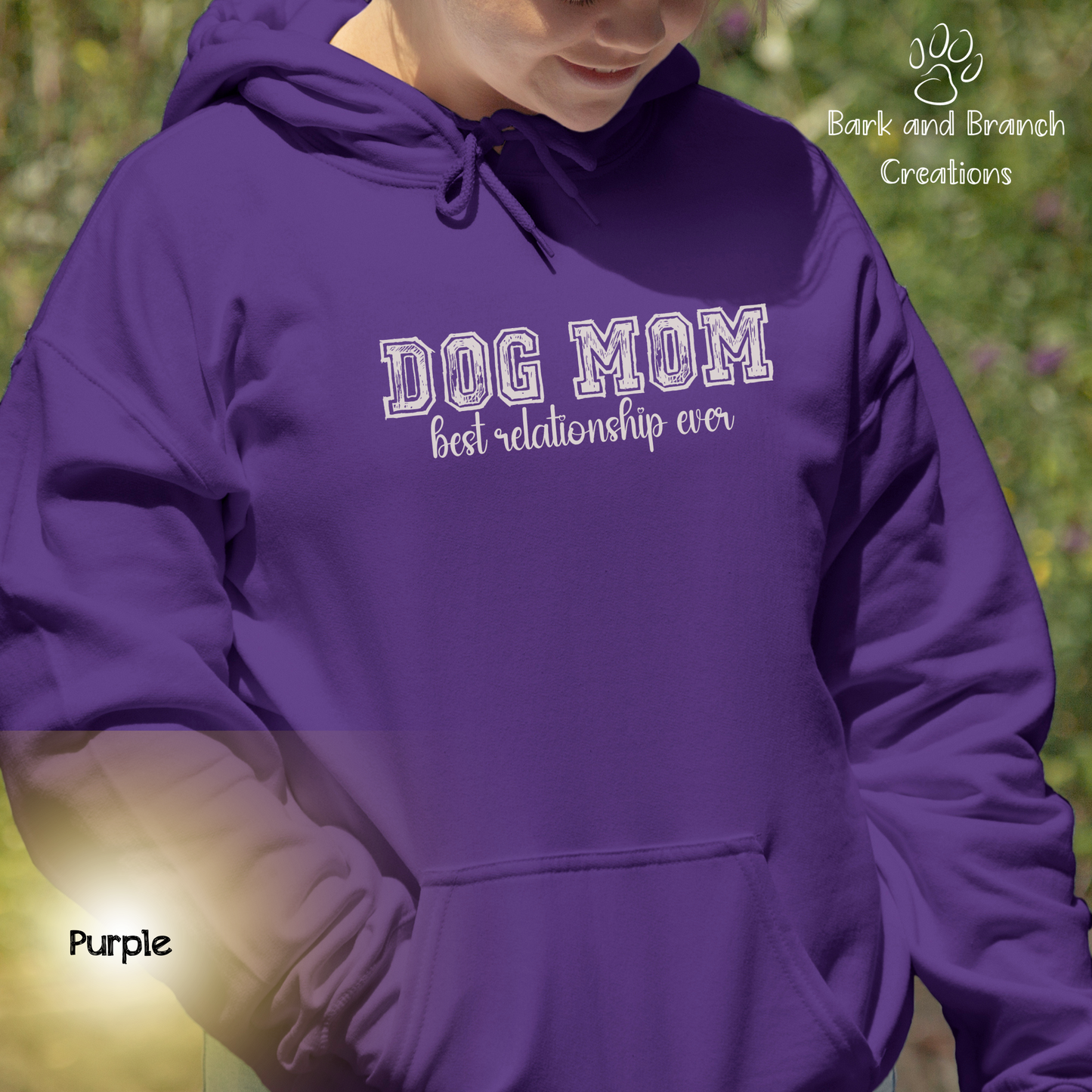 Dog Mom Best Relationship Ever Hooded Sweatshirt | Mother’s Day Gift | Dog Lover Hoodie | Support Rescue Efforts