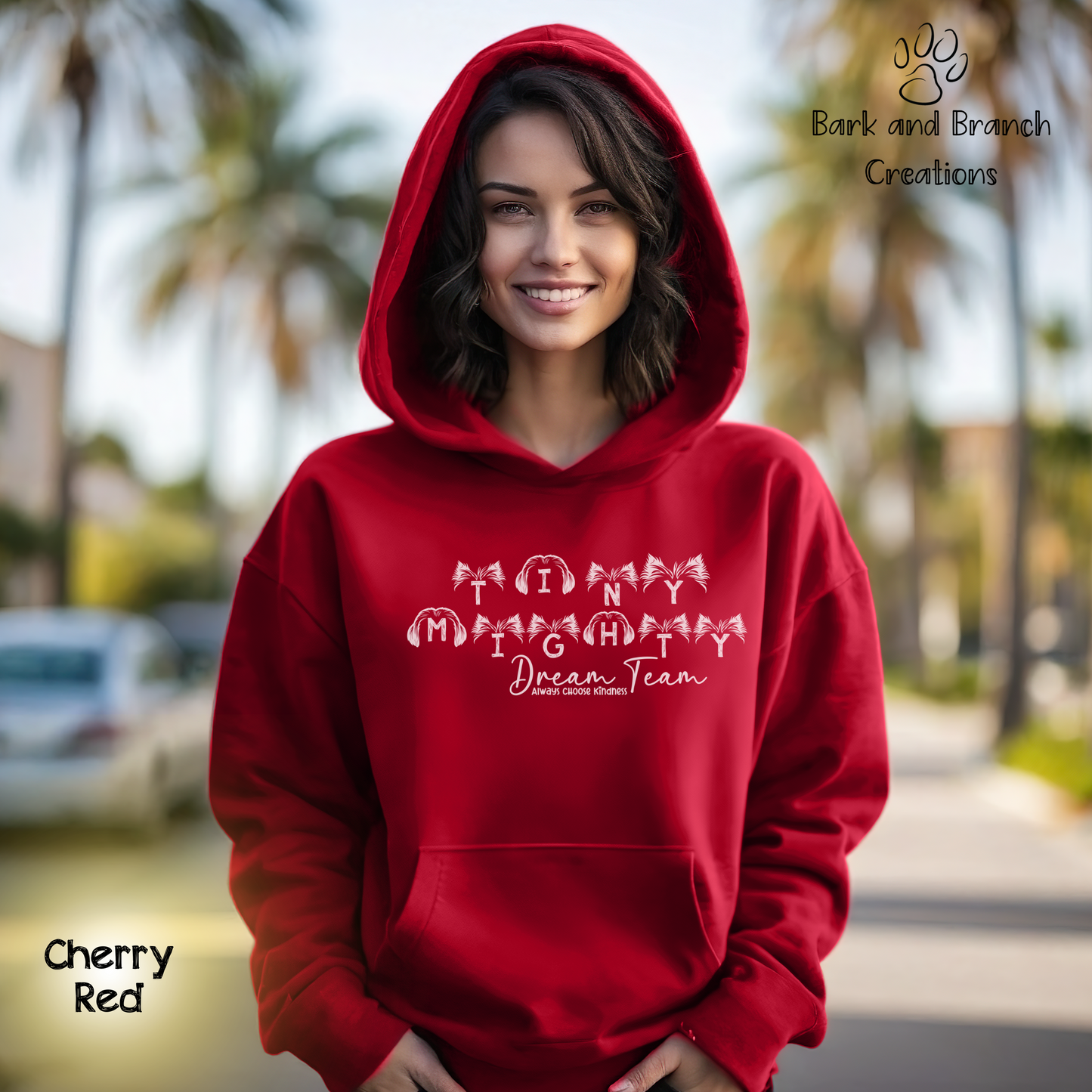 Tiny Mighty Dream Team Ears of Love Hoodie | Support Rescue Efforts | Dog Lover Goft