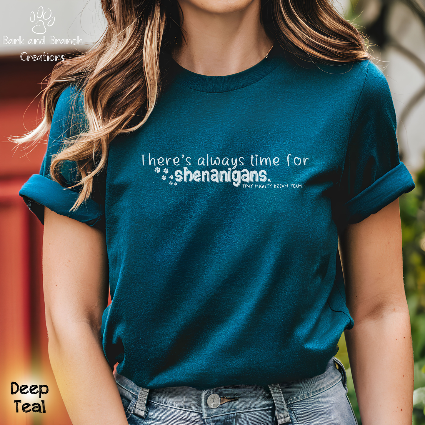 Tiny Mighty Dream Team | Always Time for Shenanigans | Support Puppy Mill Rescue | Soft T-Shirt | Comfortable Tee