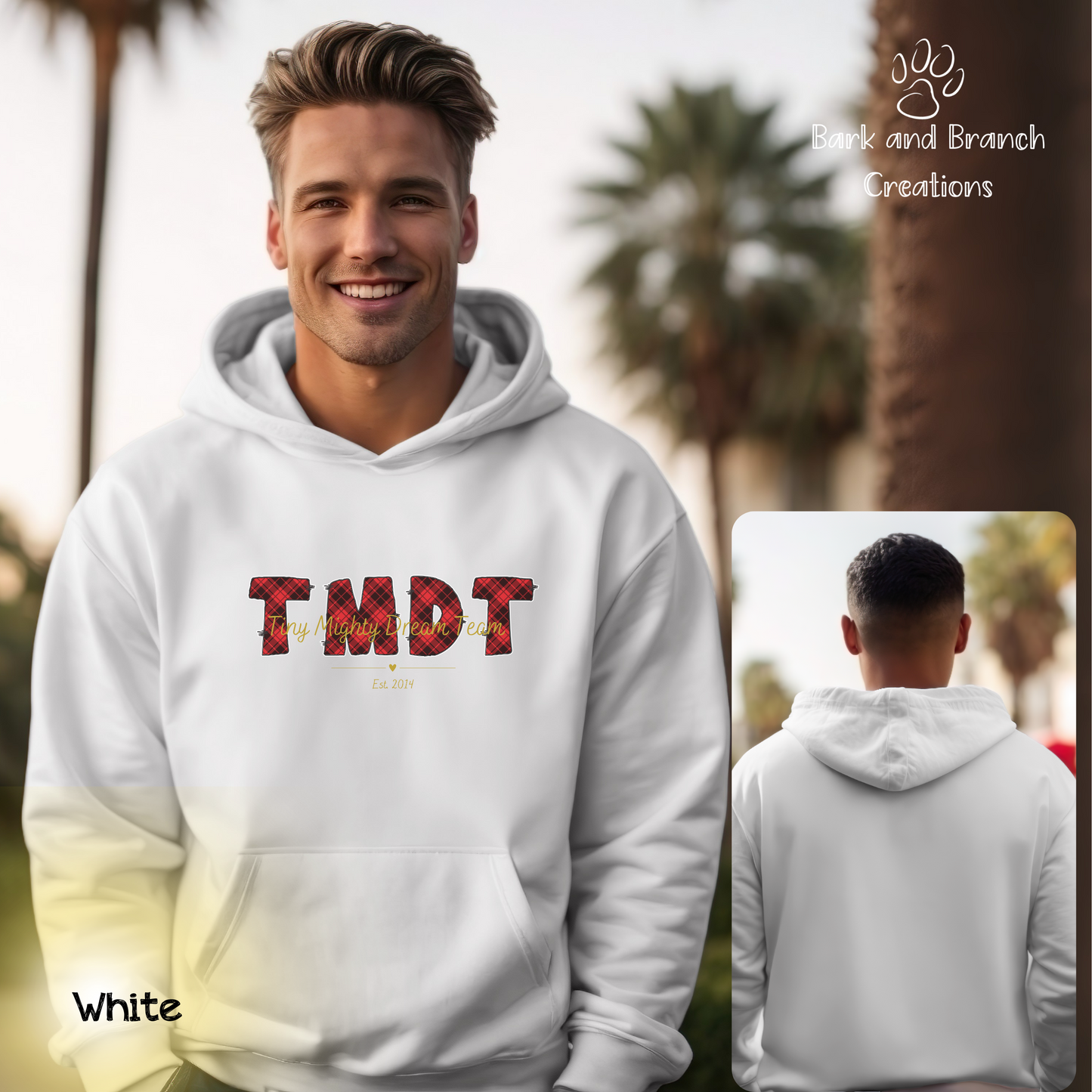 Tiny Mighty Dream Team Logo Hoodie | Super Soft | Support Puppy Mill Rescue Efforts