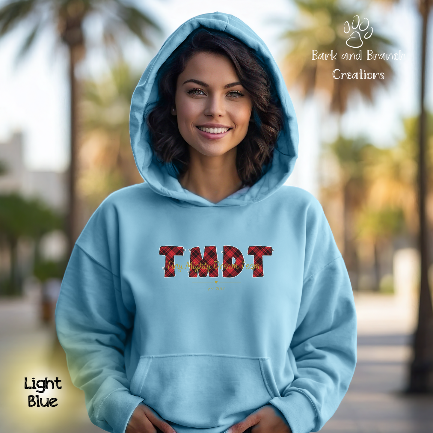 Tiny Mighty Dream Team Logo Hoodie | Super Soft | Support Puppy Mill Rescue Efforts