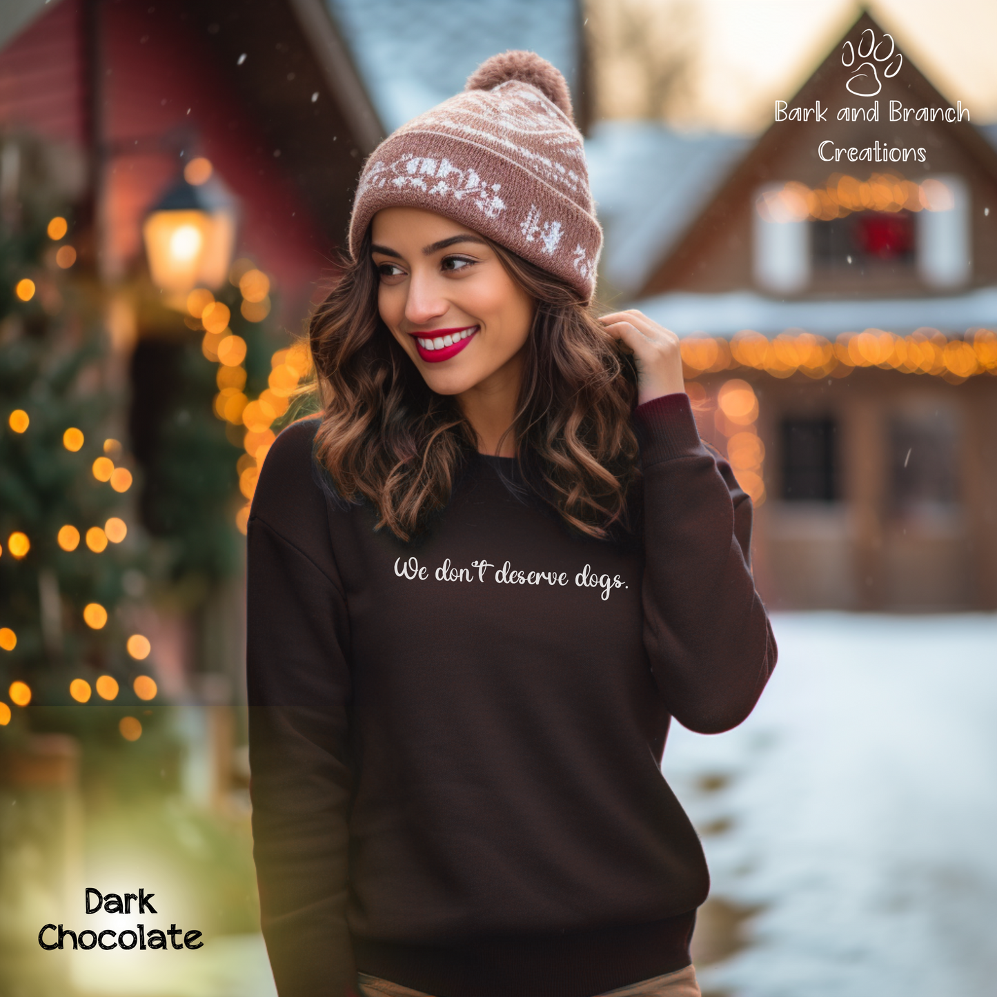 We Don’t Deserve Dogs | Soft Crewneck Sweatshirt | Dog Lover Gift | Support Puppy Mill Rescue Efforts | Dog Mom | Dog Dad