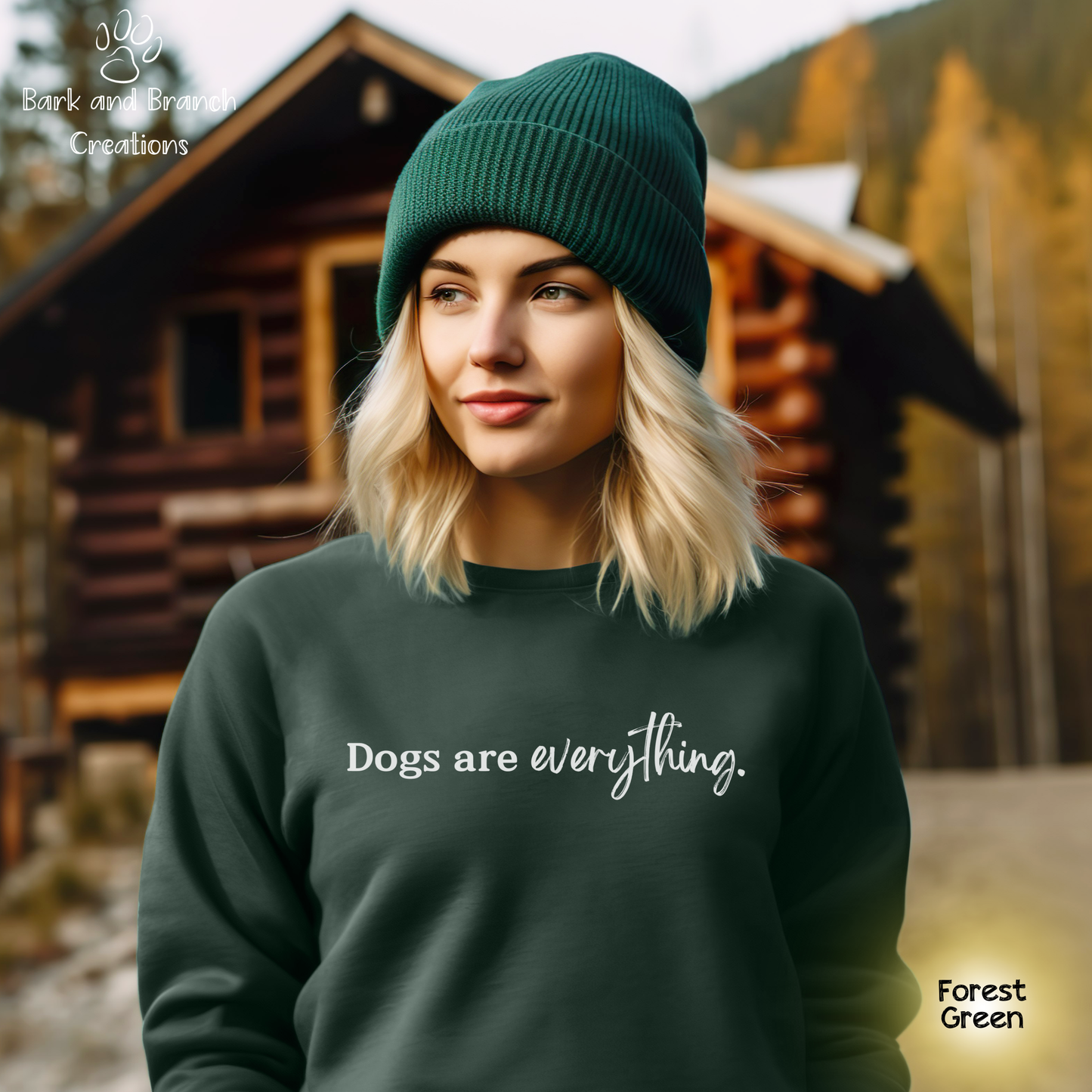 Dogs Are Everything Soft Crew Sweatshirt | Dog Lover Gift | Dog Mom | Dog Dad | Support Rescue